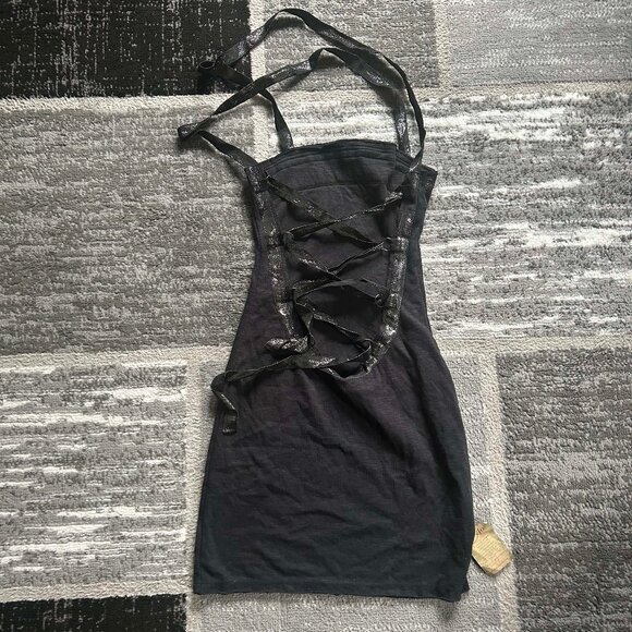 PSYLO Way Rmx Open-Back Mini Dress - Picture 6 of 7